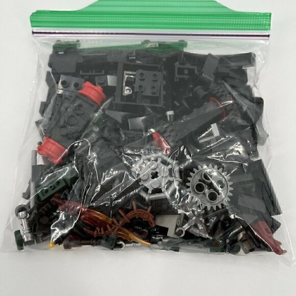 LEGO Bulk Lot 1 Pound Lbs Mixed Color Building Bricks Red Black Yellow White - Picture 5 of 8